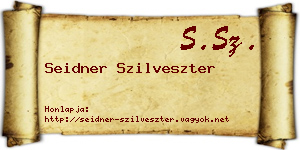 Seidner Szilveszter névjegykártya